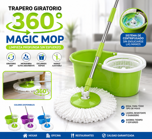 Trapero Giratorio 360° Magic Mop 🧼✨